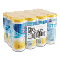 Disinfecting Wipes, 7 X 8, Crisp Lemon, 35-canister, 12-carton