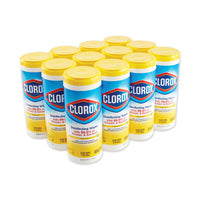 Disinfecting Wipes, 7 X 8, Crisp Lemon, 35-canister, 12-carton