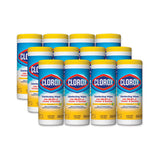 Disinfecting Wipes, 7 X 8, Crisp Lemon, 35-canister, 12-carton