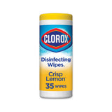 Disinfecting Wipes, 7 X 8, Crisp Lemon, 35-canister