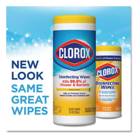 Disinfecting Wipes, 7 X 8, Crisp Lemon, 35-canister