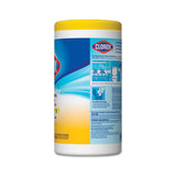 Disinfecting Wipes, 7 X 7 3-4, Crisp Lemon, 75-canister, 6 Canisters-carton