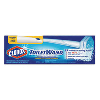 Toilet Wand Disposable Toilet Cleaning Kit: Handle, Caddy & Refills, White