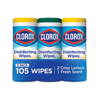 Disinfecting Wipes, 7 X 8, Fresh Scent-citrus Blend, 35-canister, 3-pack