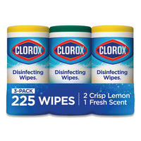 Disinfecting Wipes, 7 X 8, Fresh Scent-citrus Blend, 75-canister, 3-pk