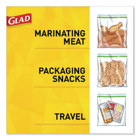 Fold-top Sandwich Bags, 6.5" X 5.5", Clear, 180-box, 12 Boxes-carton