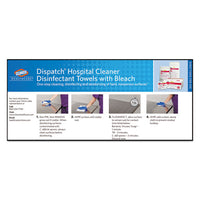 Dispatch Cleaner Disinfectant Towels, 6 3-4 X 8, 150-can, 8 Canisters-carton