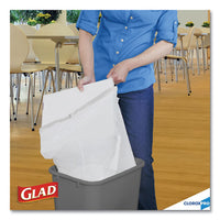 Tall Kitchen Drawstring Trash Bags, 13 Gal, 0.72 Mil, 24" X 27.38", Gray, 400-carton