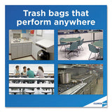 Tall Kitchen Drawstring Trash Bags, 13 Gal, 0.72 Mil, 24" X 27.38", Gray, 100-box