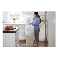 Odorshield Tall Kitchen Drawstring Bags, 13 Gal, 0.95 Mil, 24" X 27.38", White, 240-carton