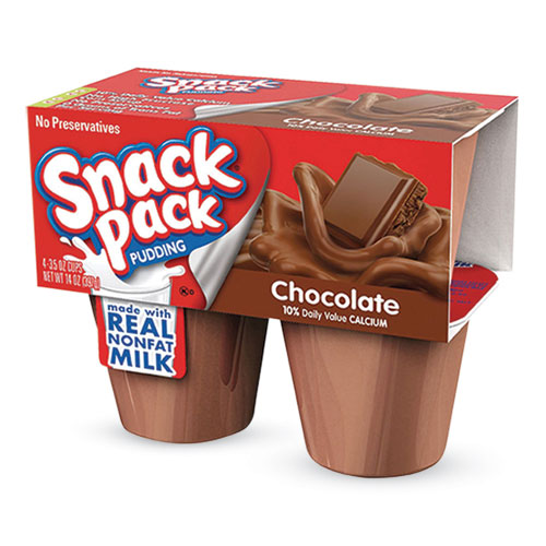 Pudding Cups, Chocolate, 3.5 Oz Cup, 48-carton
