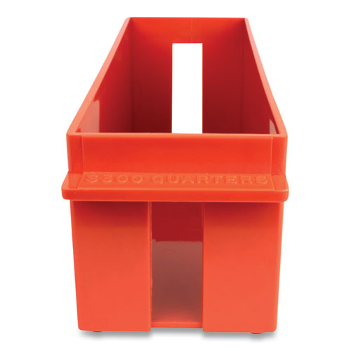 Extra-capacity Coin Tray, Quarters, 1 Compartment, 11.5 X 3.38 X 3.38, Orange