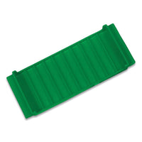 Stackable Plastic Coin Tray, Dimes, 10 Compartments, Green