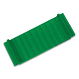 Stackable Plastic Coin Tray, Dimes, 10 Compartments, Green