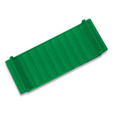 Stackable Plastic Coin Tray, Dimes, 10 Compartments, Green