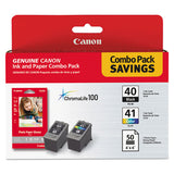 0615b009 (pg-40; Cl-41) Chromalife100+ Ink-paper Combo, Black-tri-color