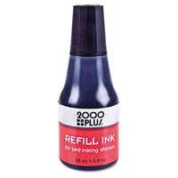 Self-inking Refill Ink, Red, 0.9 Oz. Bottle