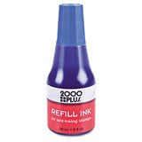 Self-inking Refill Ink, Blue, 0.9 Oz. Bottle