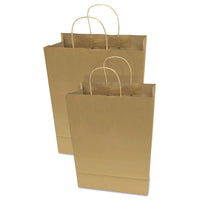 Premium Shopping Bag, 12" X 17", Brown Kraft, 50-box