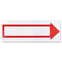 Stake Sign, 6 X 17, Blank White With Printed Red Arrow