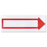 Stake Sign, 6 X 17, Blank White With Printed Red Arrow