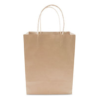 Premium Shopping Bag, 8" X 10.25", Brown Kraft, 50-box