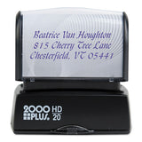 Hd Custom Stamp, Pre-inked, Blk-blue-green-gold-orange-red-violet, 2 5-16 X 7-8