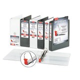 Premier Easy Open Clearvue Locking Slant-d Ring Binder, 3 Rings, 4" Capacity, 11 X 8.5, White