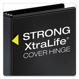 Performer Clearvue Slant-d Ring Binder, 3 Rings, 4" Capacity, 11 X 8.5, Black
