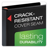 Xtralife Clearvue Non-stick Locking Slant-d Ring Binder, 3 Rings, 3" Capacity, 11 X 8.5, Black