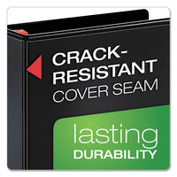 Xtralife Clearvue Non-stick Locking Slant-d Ring Binder, 3 Rings, 5" Capacity, 11 X 8.5, Black