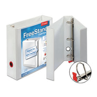 Freestand Easy Open Locking Slant-d Ring Binder, 3 Rings, 2" Capacity, 11 X 8.5, White