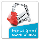 Freestand Easy Open Locking Slant-d Ring Binder, 3 Rings, 5" Capacity, 11 X 8.5, White