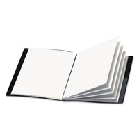 Showfile Display Book W-custom Cover Pocket, 24 Letter-size Sleeves, Black