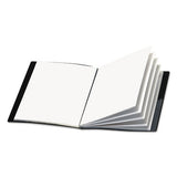 Showfile Display Book W-custom Cover Pocket, 24 Letter-size Sleeves, Black
