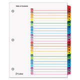 Onestep Printable Table Of Contents And Dividers, 26-tab, A To Z, 11 X 8.5, White, 1 Set