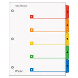 Onestep Printable Table Of Contents And Dividers, 12-tab, 1 To 12, 11 X 8.5, White, 1 Set