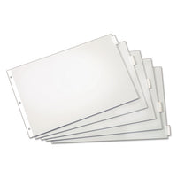 Paper Insertable Dividers, 8-tab, 11 X 17, White, 1 Set