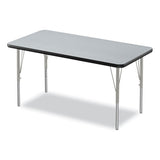 Height-adjustable Activity Tables, Rectangular, 48w X 24d X 10h, Gray Granite, 4/pallet, Ships In 4-6 Business Days
