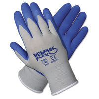 Memphis Flex Seamless Nylon Knit Gloves, Large, Blue-gray, Pair