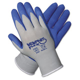 Memphis Flex Seamless Nylon Knit Gloves, X-large, Blue-gray, Dozen