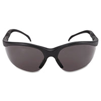 Klondike Safety Glasses, Matte Black Frame, Gray Lens