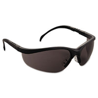 Klondike Safety Glasses, Matte Black Frame, Gray Lens