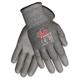 Ninja Force Polyurethane Coated Gloves, Large, Gray, Pair
