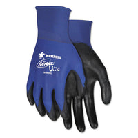 Ultra Tech Tactile Dexterity Work Gloves, Blue-black, Small, 1 Dozen