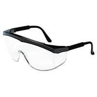 Stratos Safety Glasses, Black Frame, Clear Lens