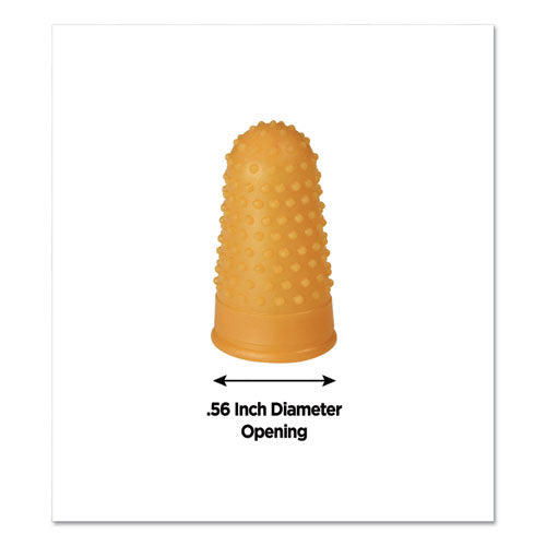 Fingertip Pads, Size 11, Small, Amber, 12-pack