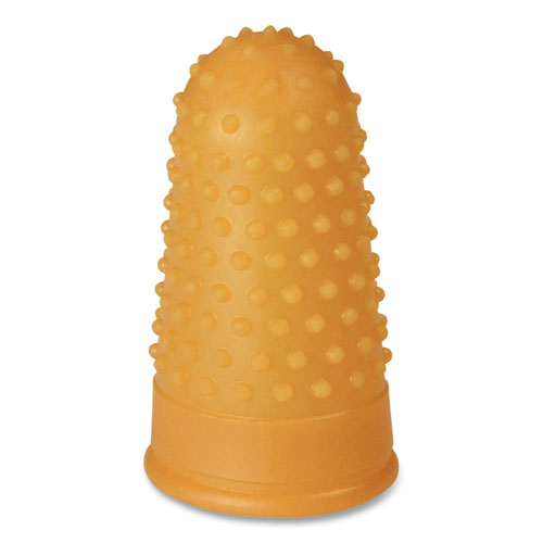 Fingertip Pads, Size 11.5, Medium, Amber, 12-pack