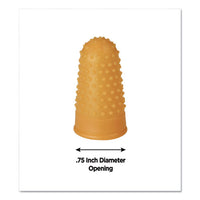 Fingertip Pads, Size 13, Extra Large, Amber, 12-pack