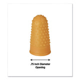 Fingertip Pads, Size 13, Extra Large, Amber, 12-pack